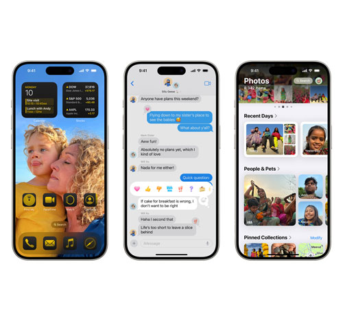 หน้าจอหลัก iOS 18
